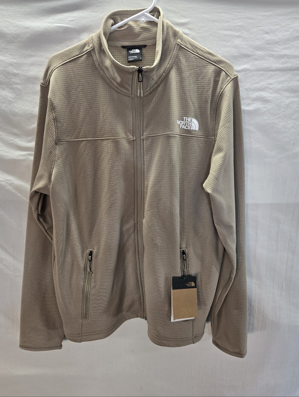 The North Face Cedar Trail Grid Fleece Men's Size Large Jacket New with Tags